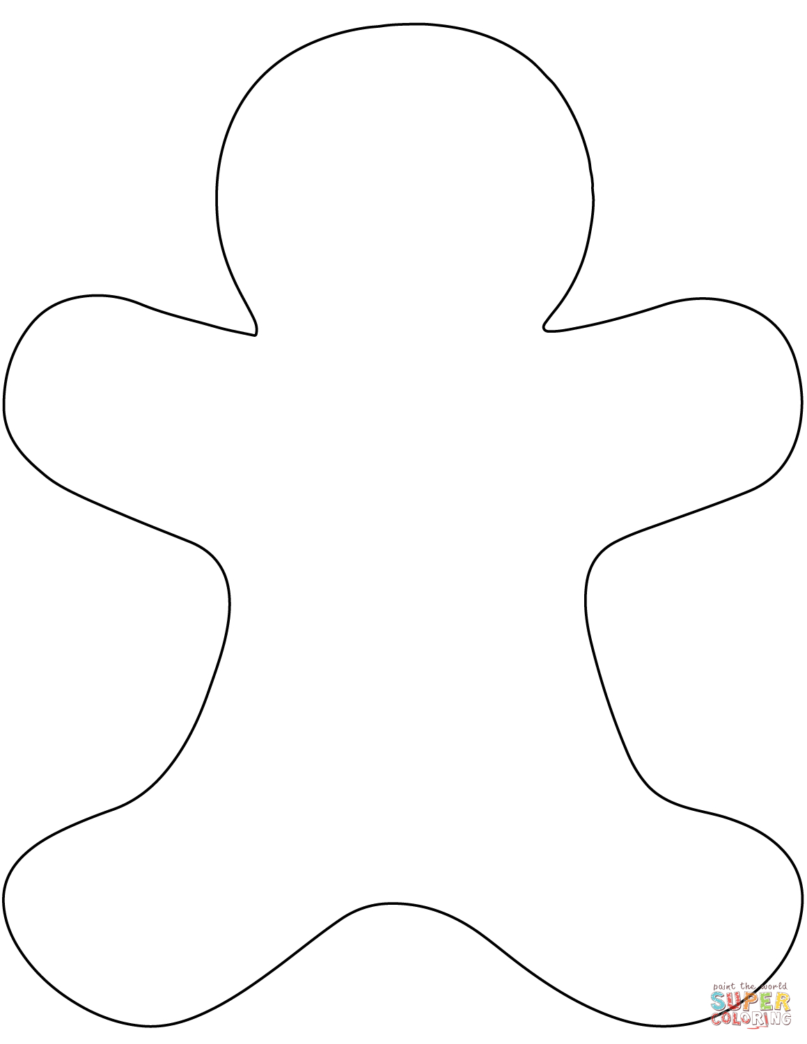 Blank Gingerbread Man Templates