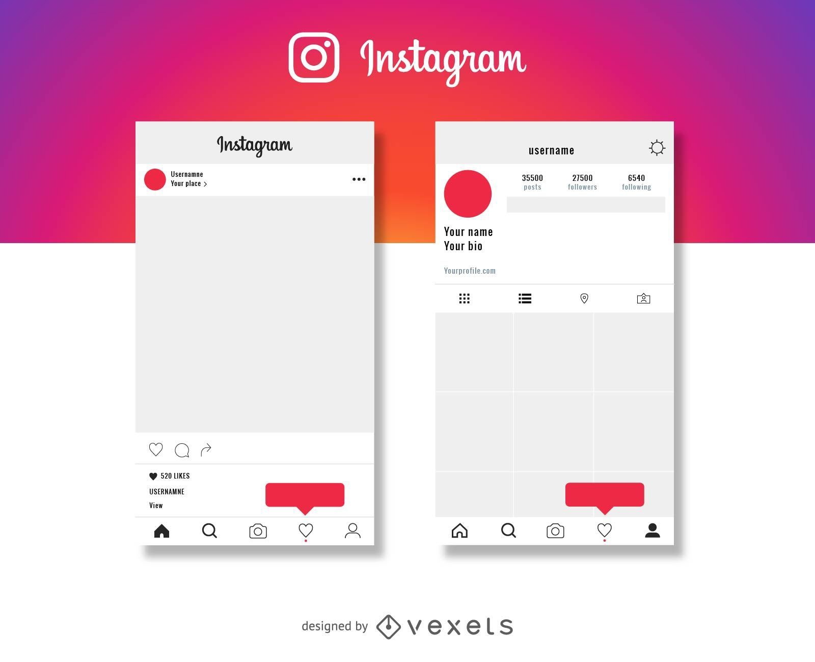 Girasol Almacenamiento Torre Perfil Instagram Editable Plantilla