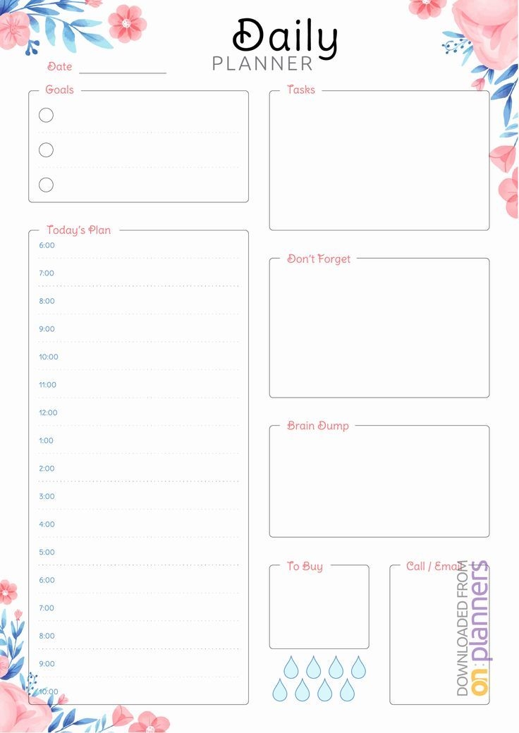 Goal Planner Printable Template Fully Editable Monthly Goal Planner