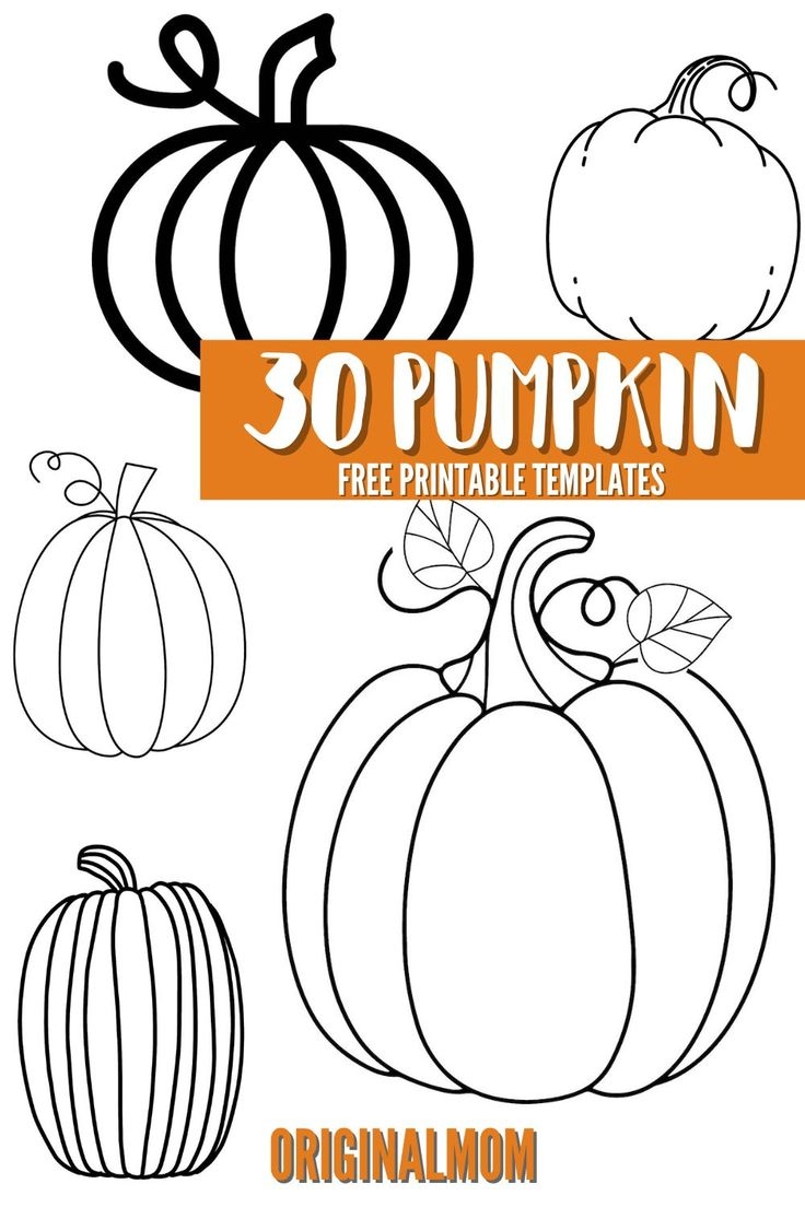 Grab These Pumpkin Template Free Printables For All Your Fall Craft