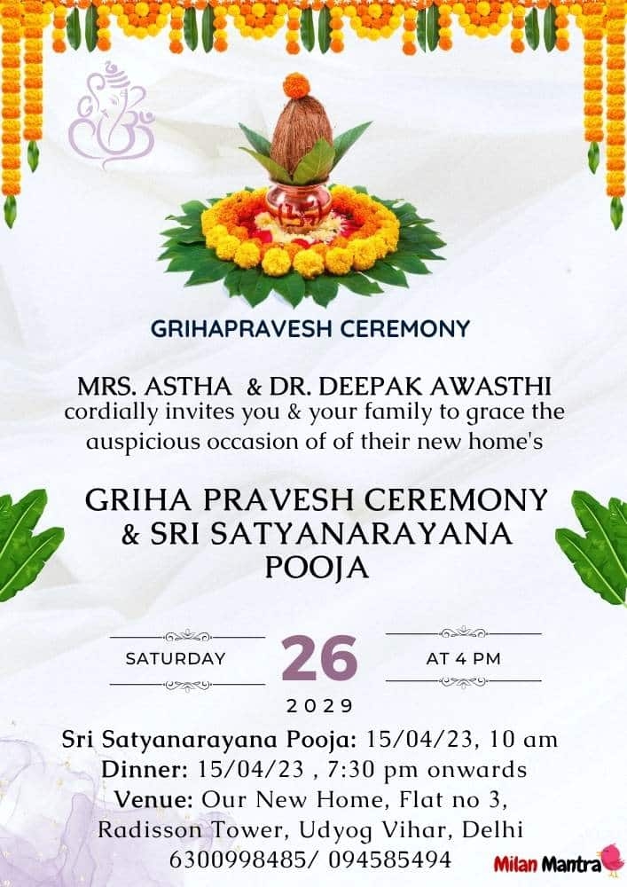 Grah Pravesh Muhurat April 2024 Alfi Ethelin