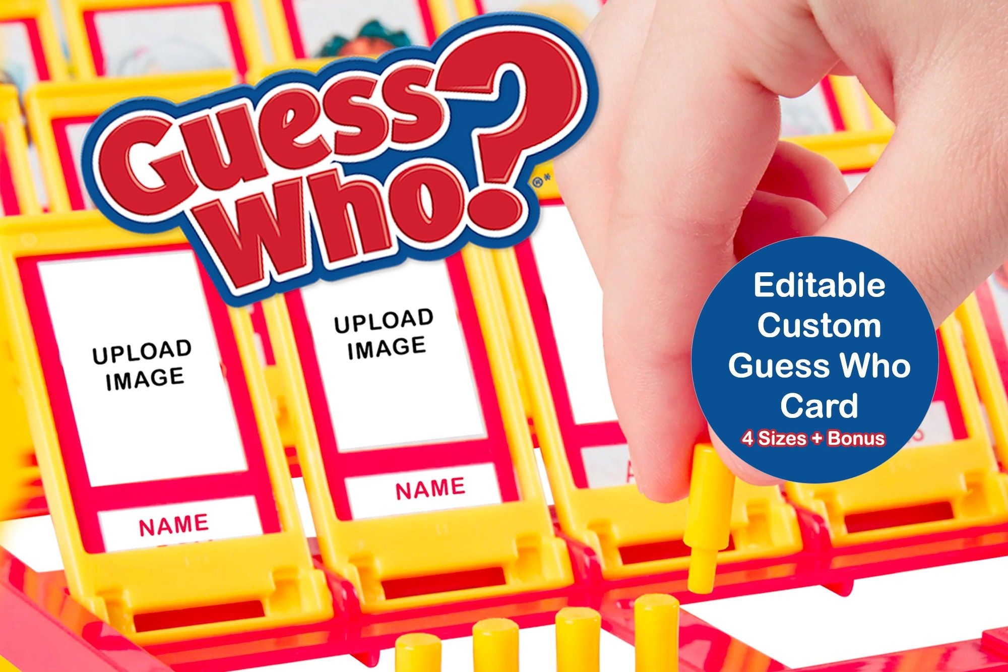 Guess Who Template Editable Printable Custom Guess Who Game Template