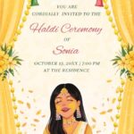 Haldi Invitation Template Haldi Ceremony Invite Whatsapp Invit