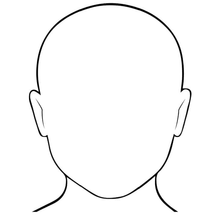 Head Outline Printable