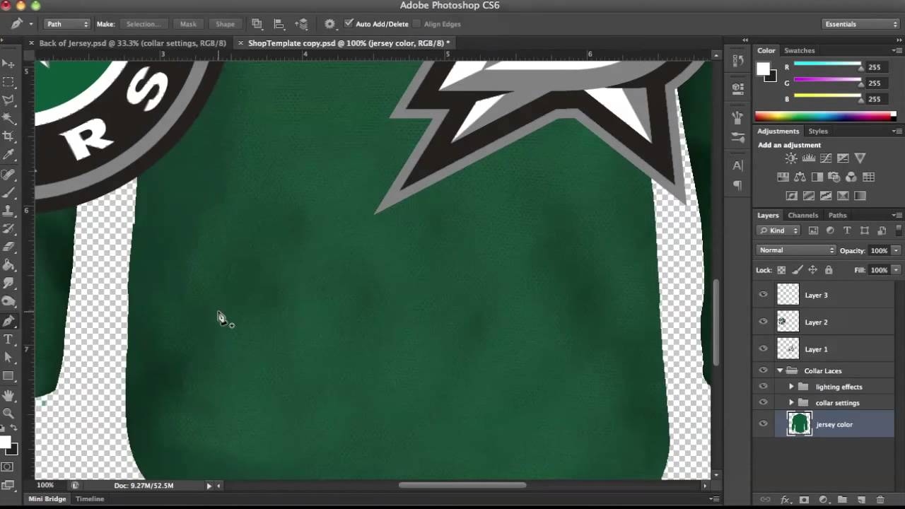 Hockey Jersey Template Tutorial Part 1 YouTube