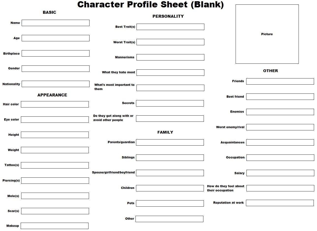 Http Fc00 Deviantart Fs70 F 2012 295 B A Character Profile Sheet