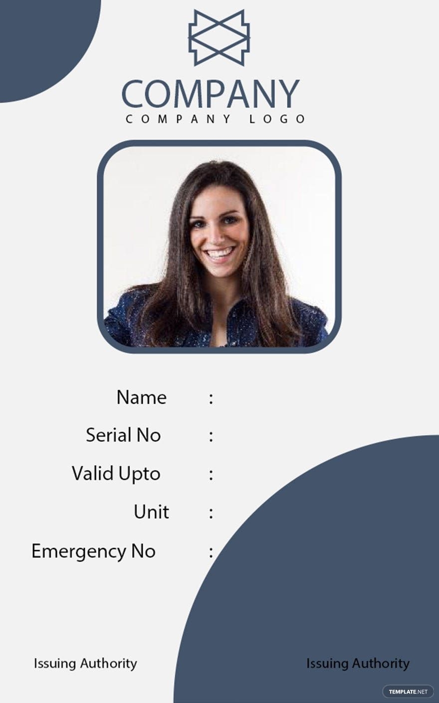 Id Card Template Photo Free Infoupdate