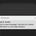 IOS 10 Message Notification Messages Banner Template Iphone Message