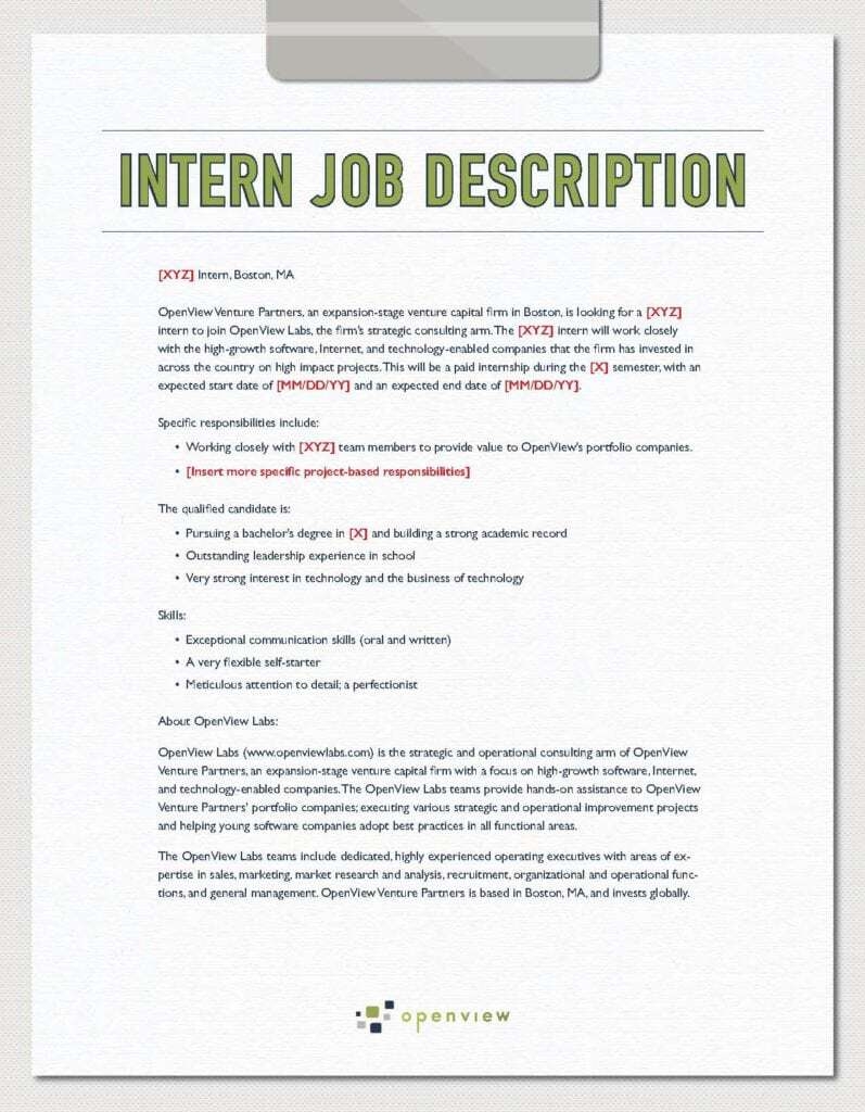 Job Description Template Word Templates Vrogue