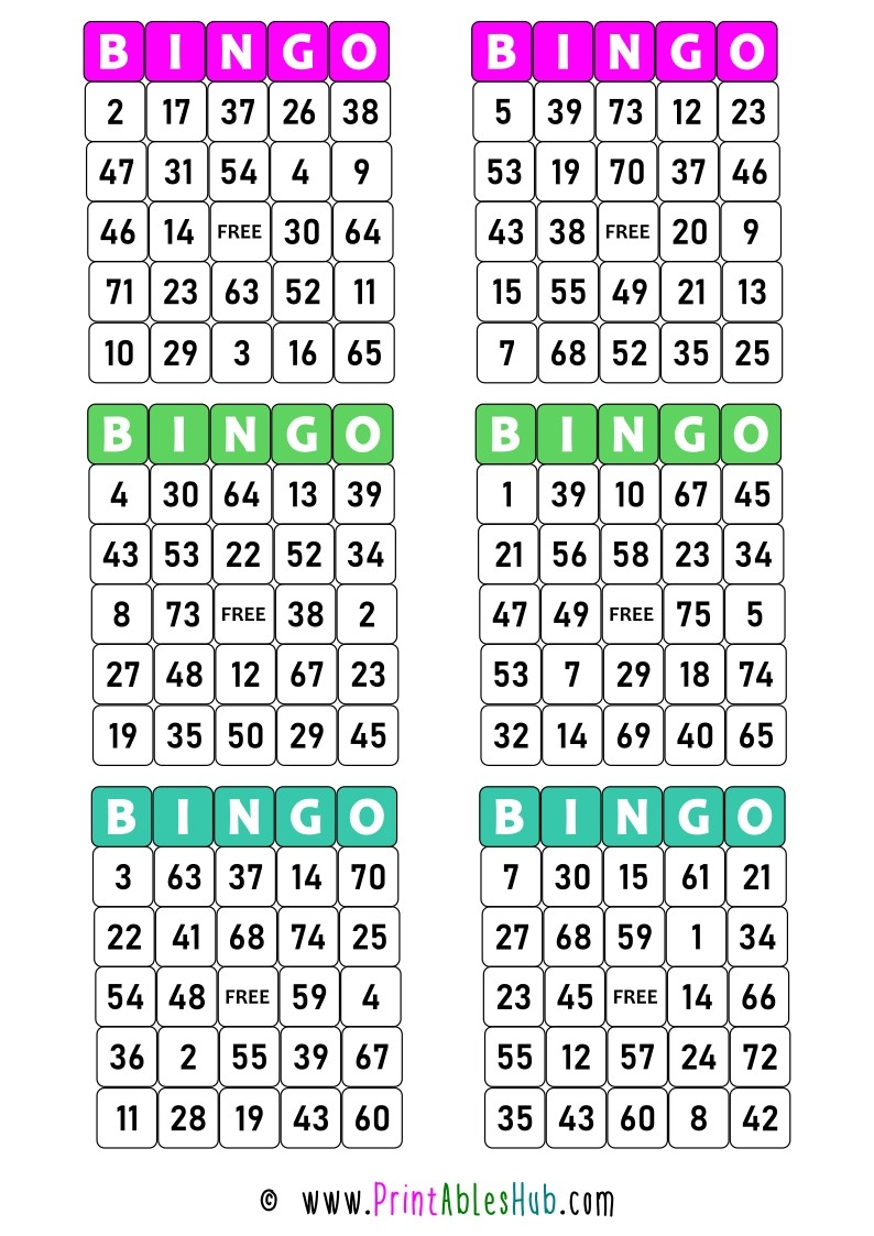 Blank Bingo Templates Pdf