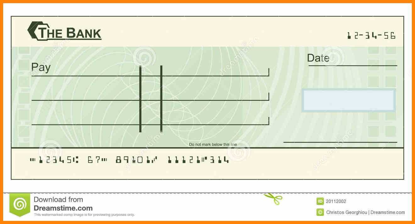 Blank Cheque Templates Word