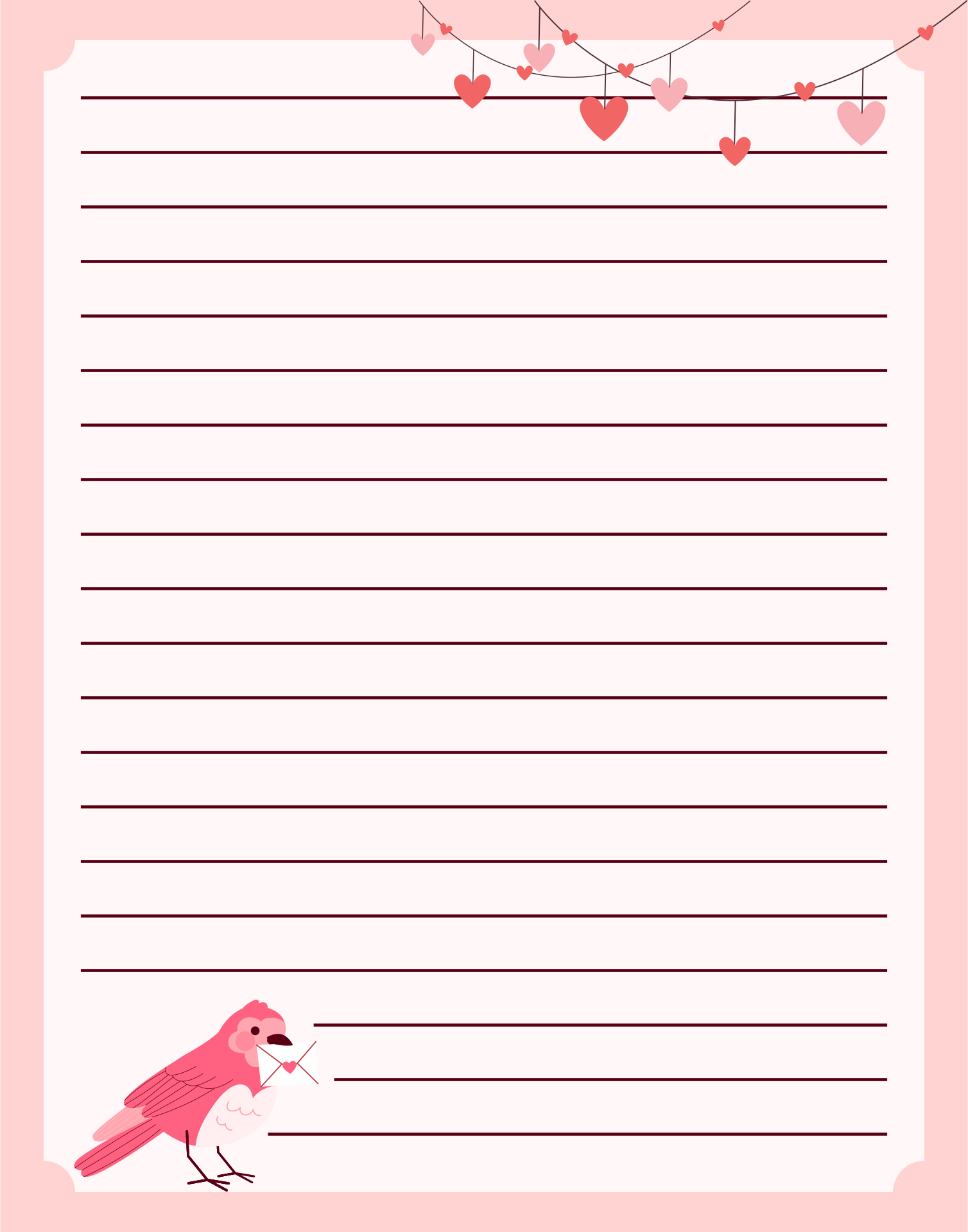 Letter Writing Template For Kids