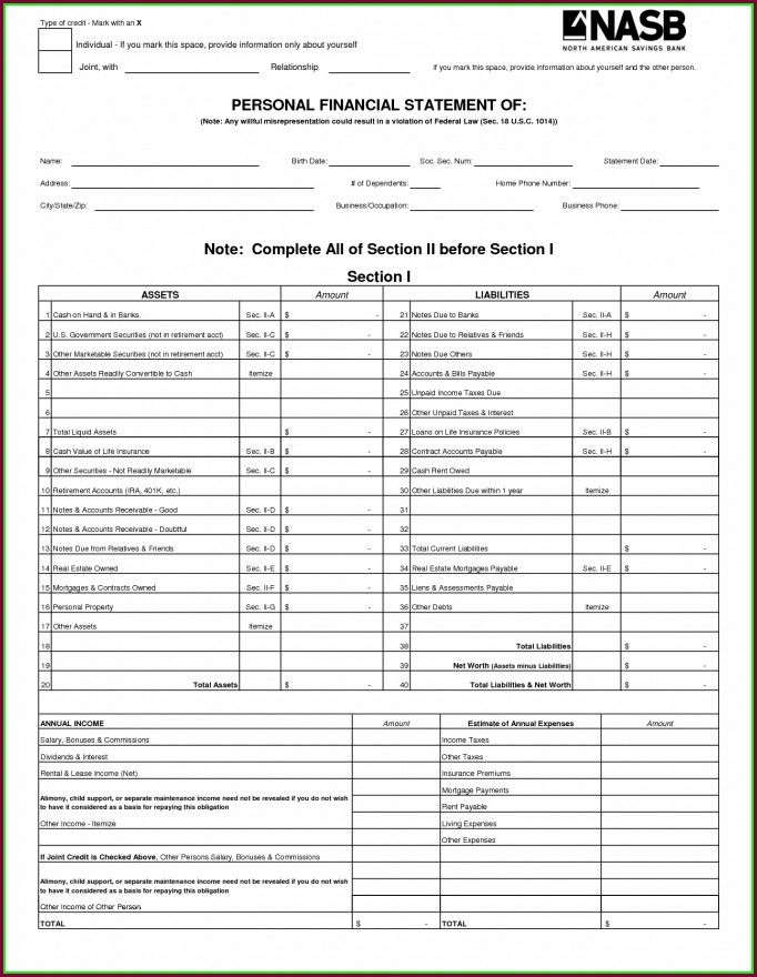 Llc Financial Statement Template Templates 2 Resume Examples