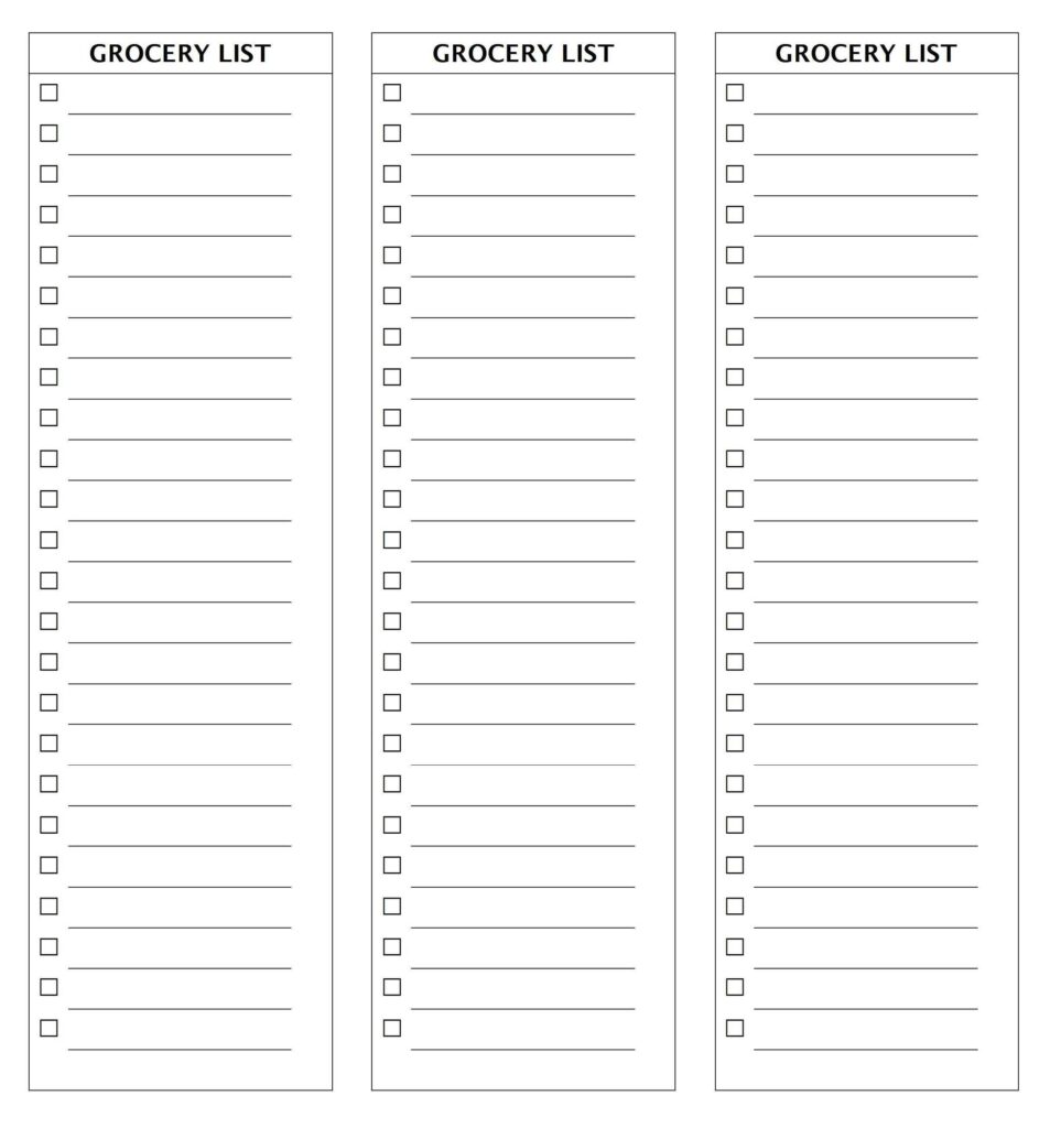 Loadpaper Printable Grocery List Template Free Printable Grocery