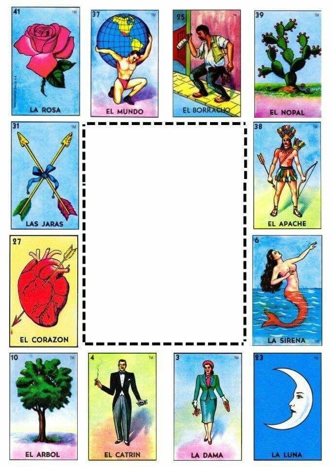 Loteria Card Template Social Media Template