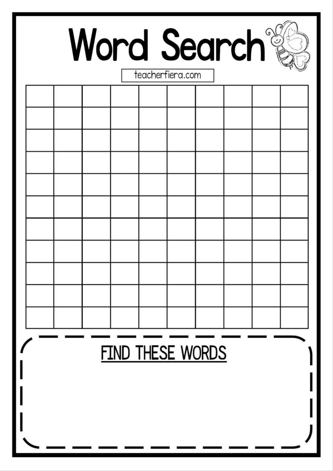 Make Your Own Word Search Maker