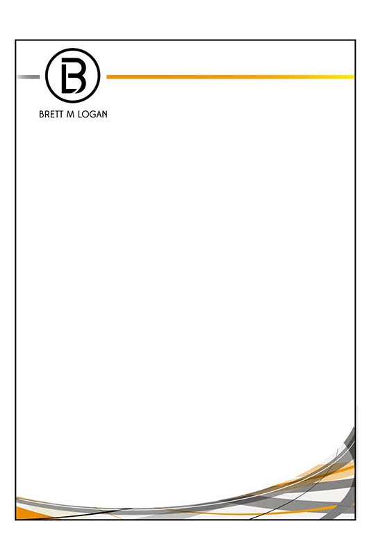 Masculine Serious Business Letterhead Design For A Company By