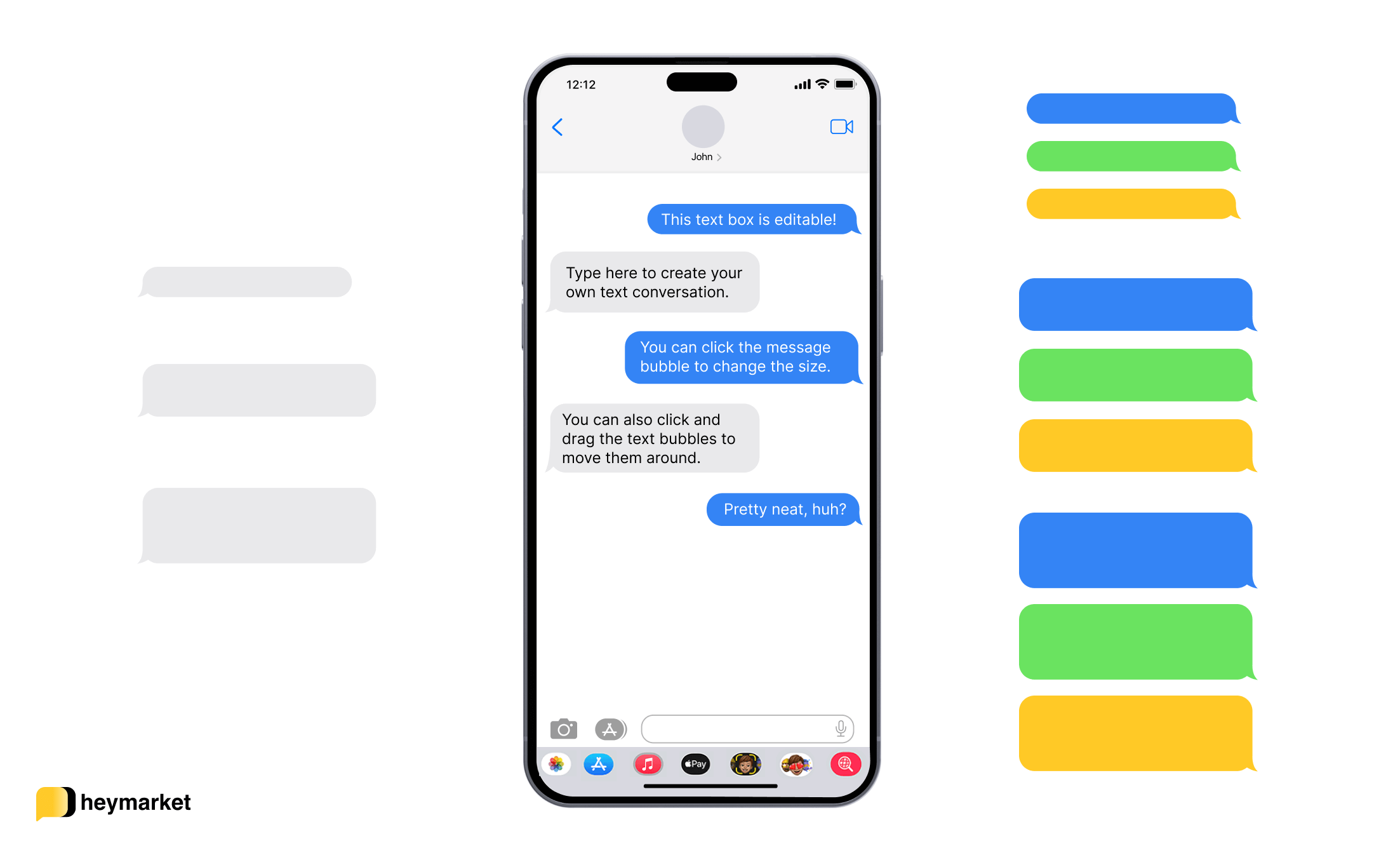 Blank Iphone Message Notification Templates