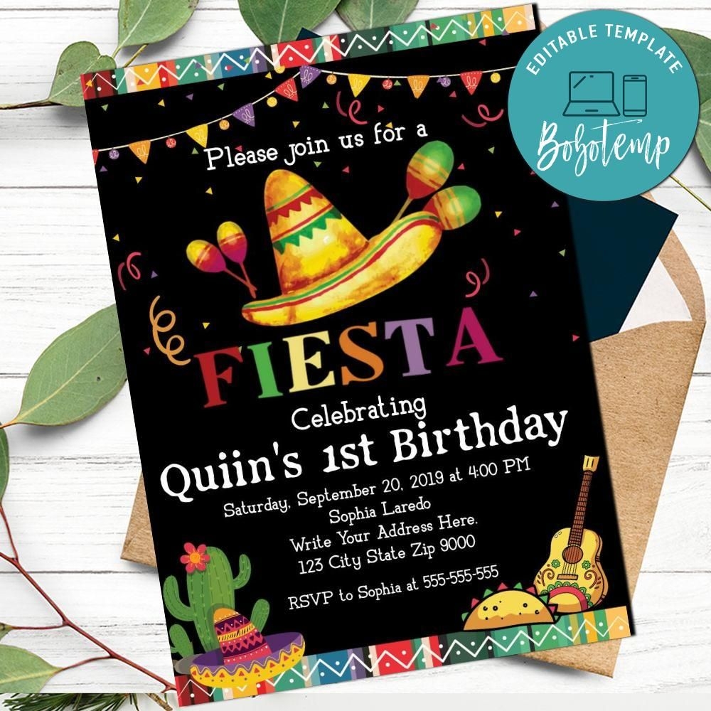 Mexican Birthday Party Invitations