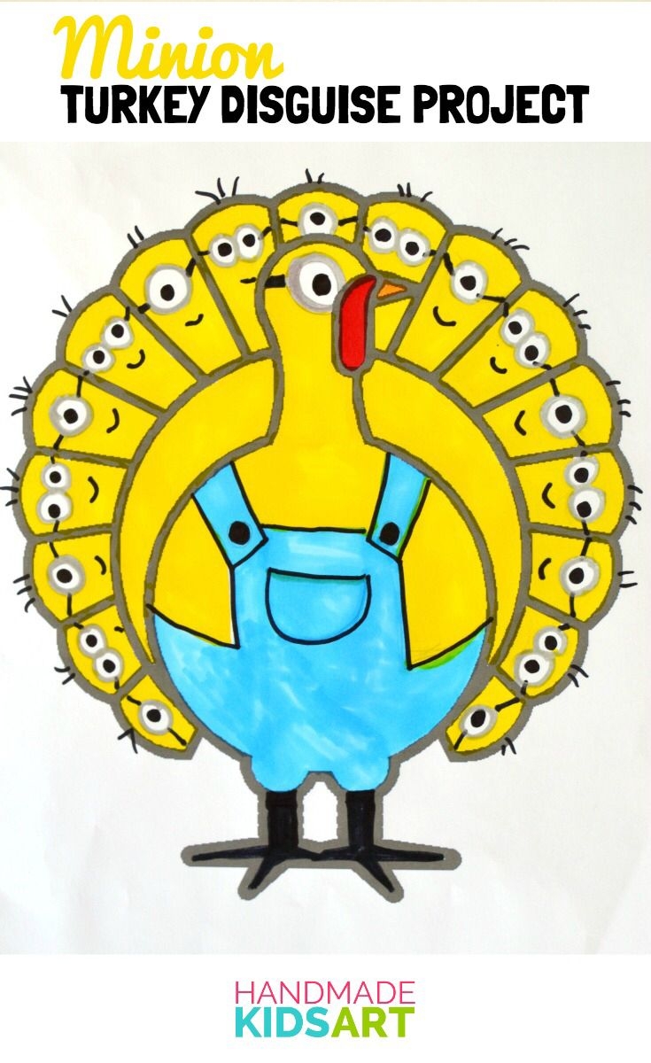Minion Turkey Disguise Template Printable Word Searches