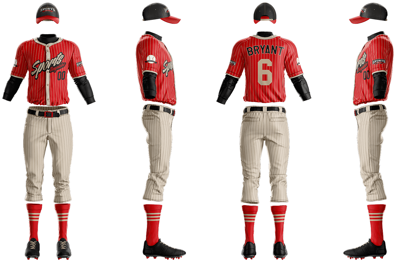 MLB Baseball Jersey Uniform Builder Template