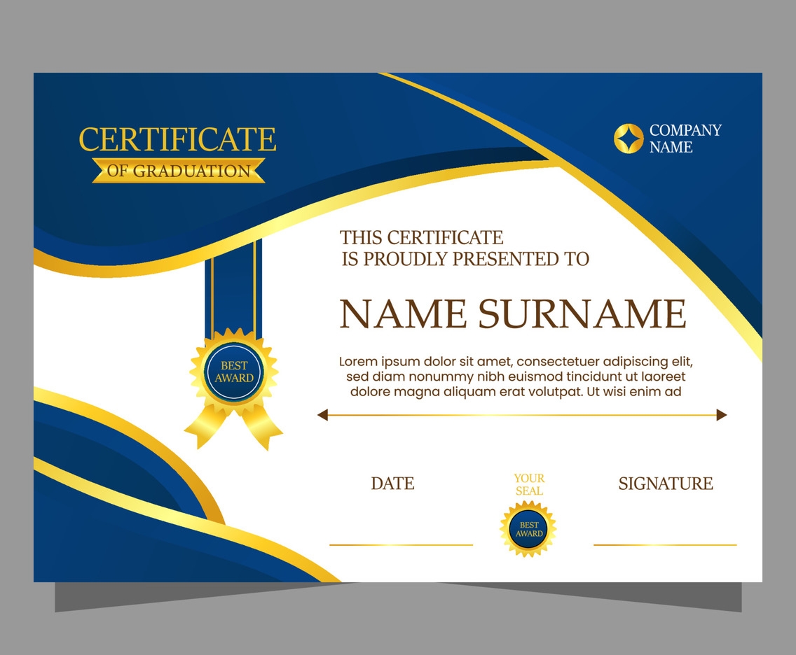Modern Certificate Template