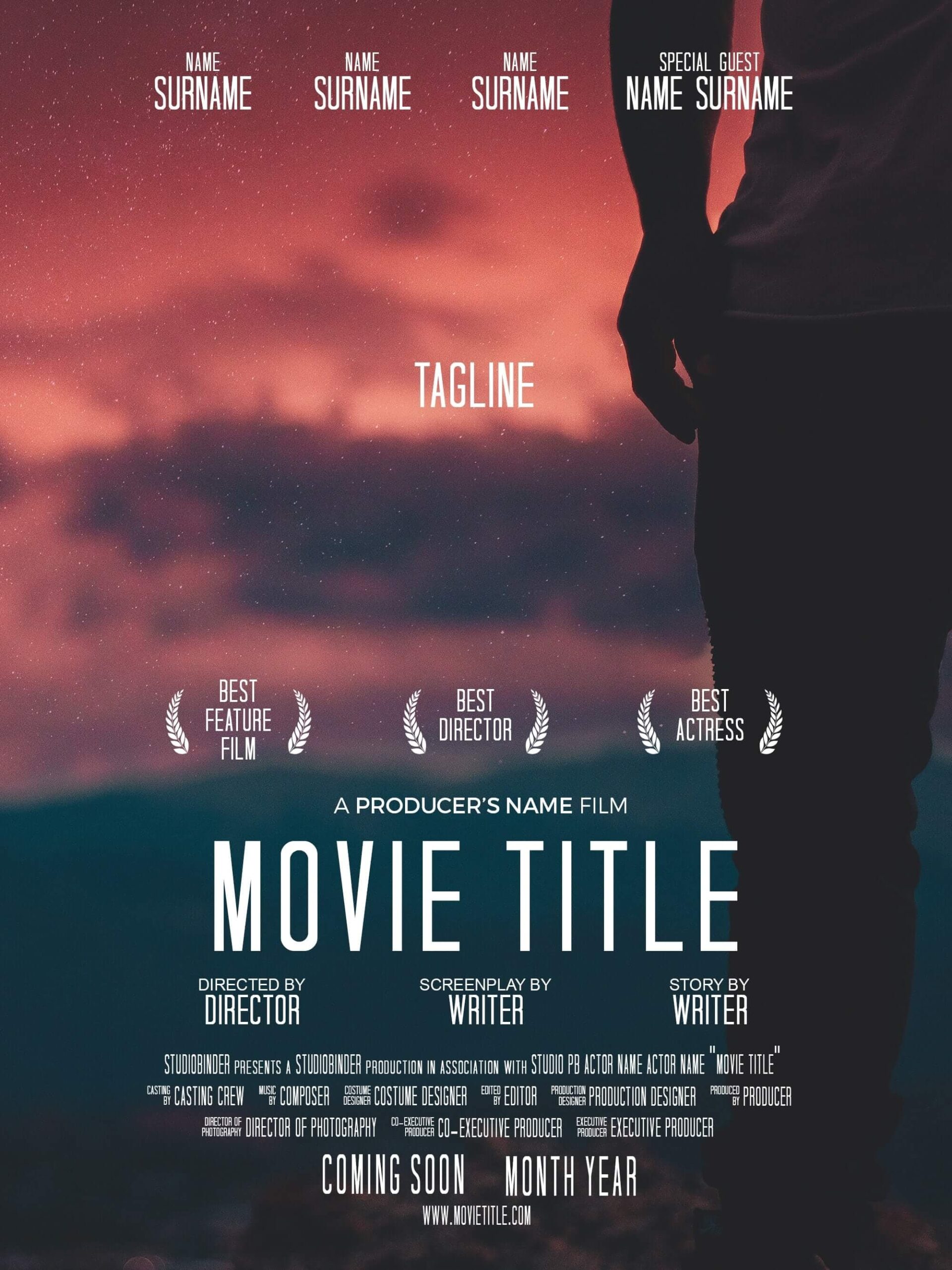 Movie Poster Text Template