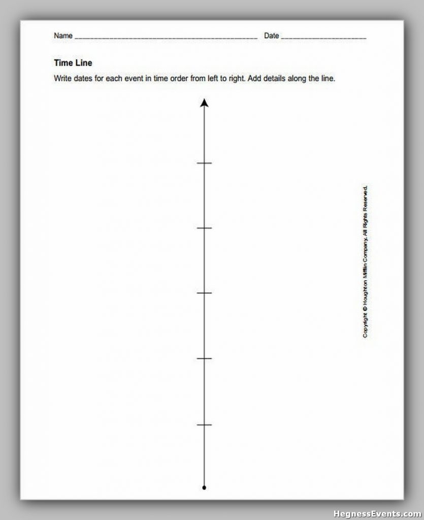 Blank Historical Timeline Templates