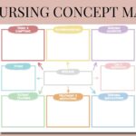 Nursing Concept Map With Blank Template Version Etsy Concept Map