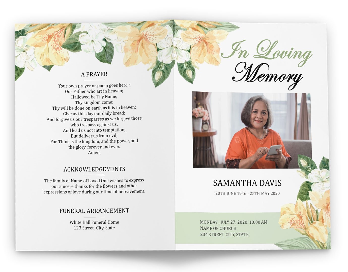 Obituary Templates For Mother
