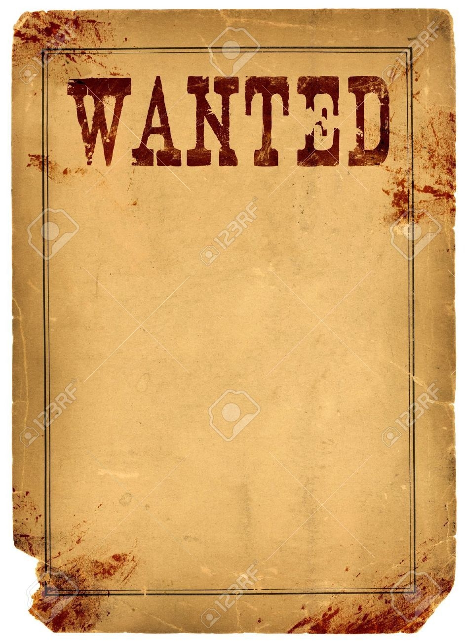 Old Wanted Poster Template