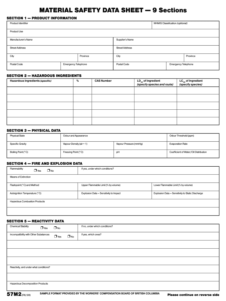 Osha Sds Template TUTORE ORG Master Of Documents