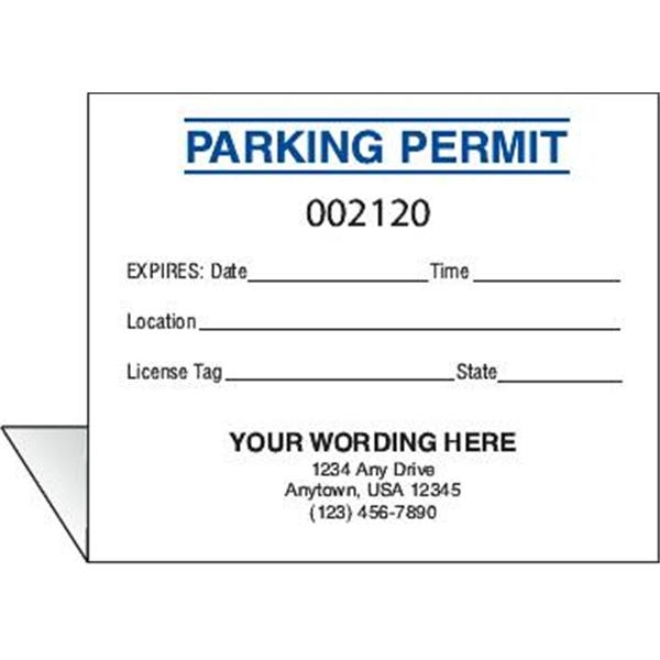 Blank Parking Pass Templates