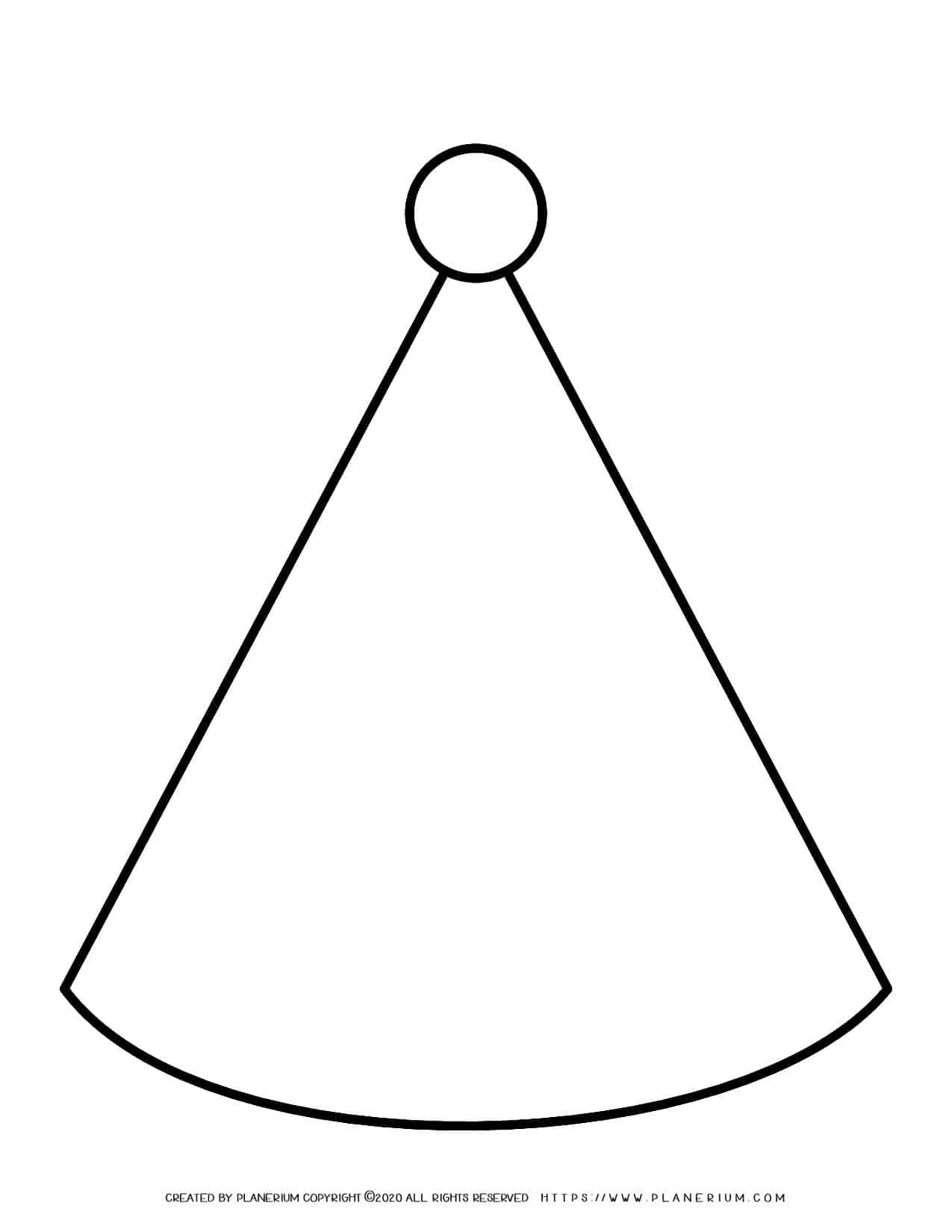 Party Hat Template Coloring Page Vrogue Co