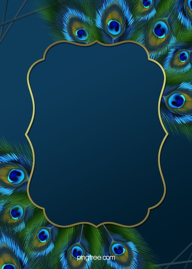 Peacock Feather Wedding Background