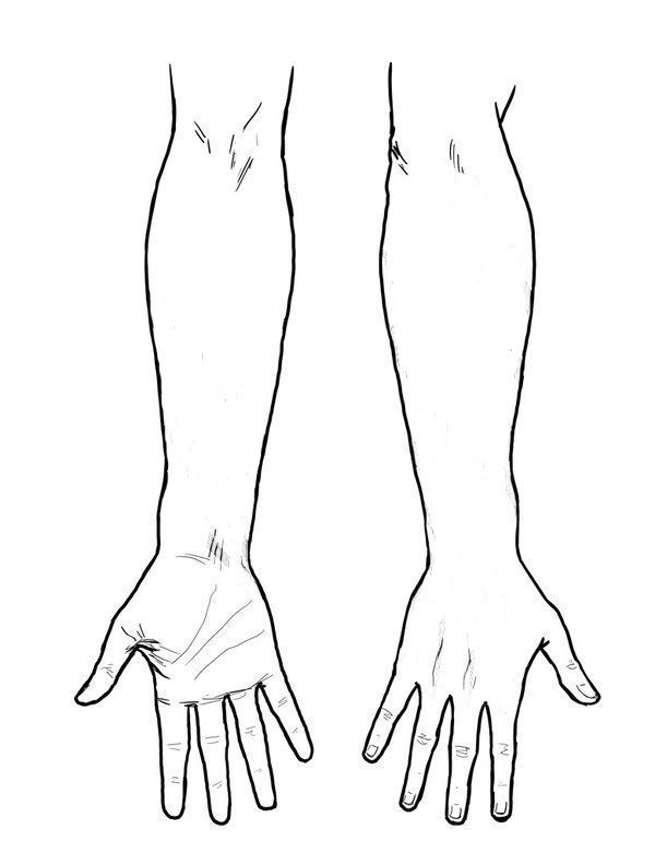 Blank Arm Tattoo Templates