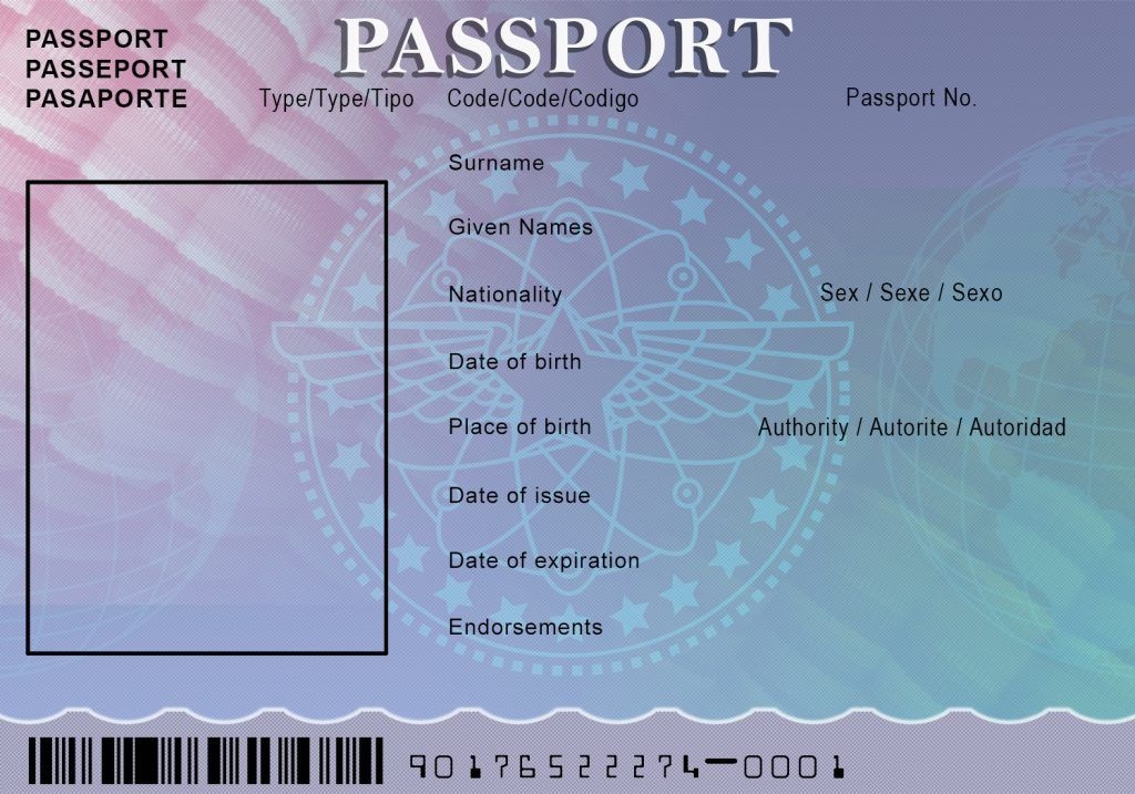 Blank Us Passport Templates