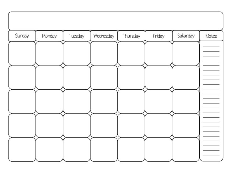 Pin On Blank Calendar Template