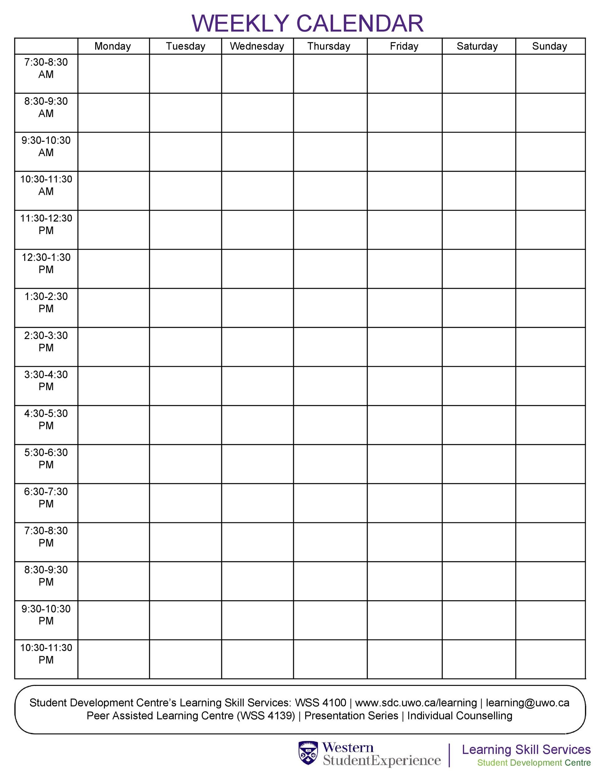 Pin On Example Printable Schedule Template 7 Best Wee Vrogue Co