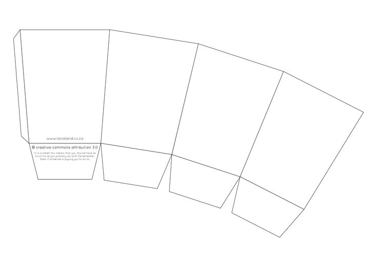 Blank Popcorn Box Templates