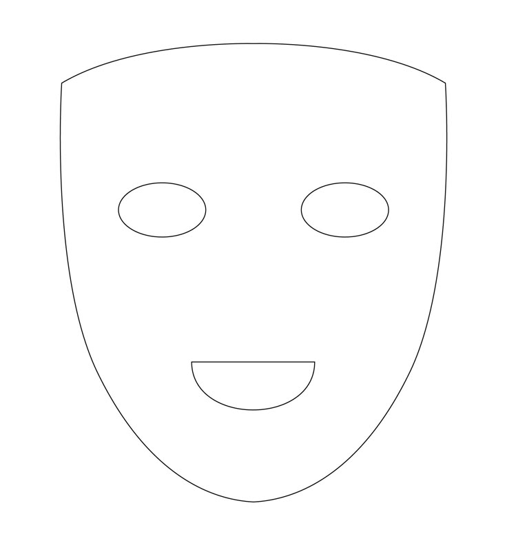 Plain Masks Templates 10 Free PDF Printables Printablee Mask