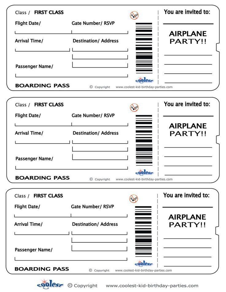 Plane Ticket Template Pdf Luxury Printable Airplane Boarding Pass