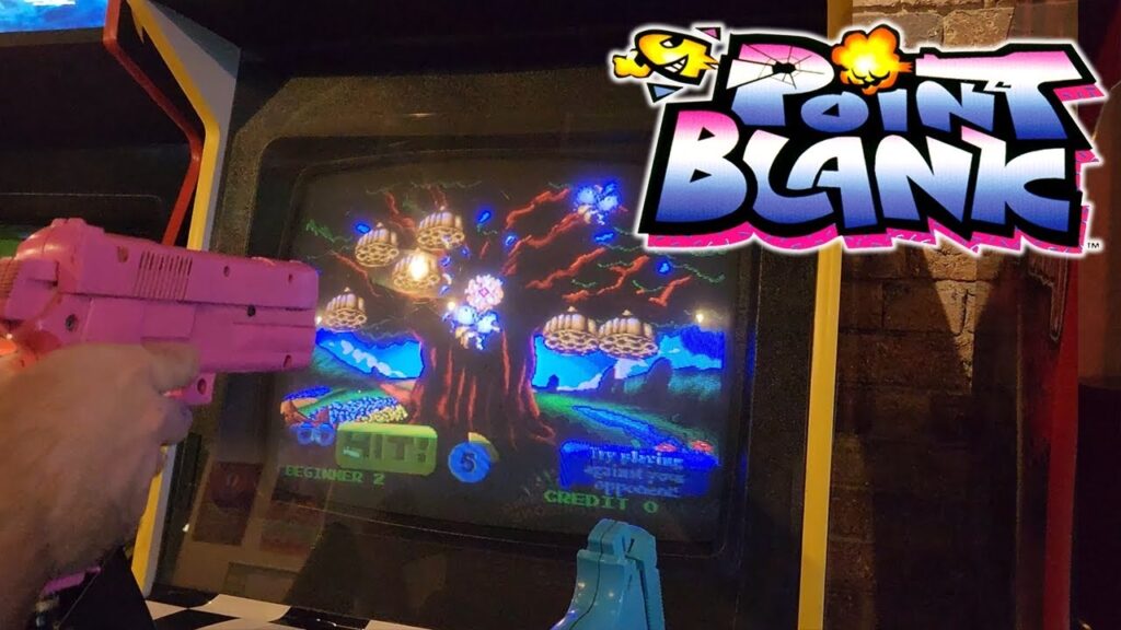 Playing A Point Blank Arcade Machine Arcade Cabinet Gameplay YouTube