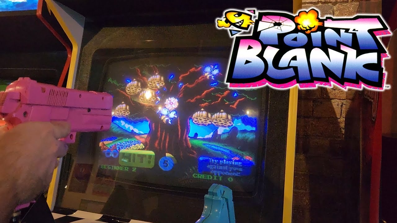 Playing A Point Blank Arcade Machine Arcade Cabinet Gameplay YouTube