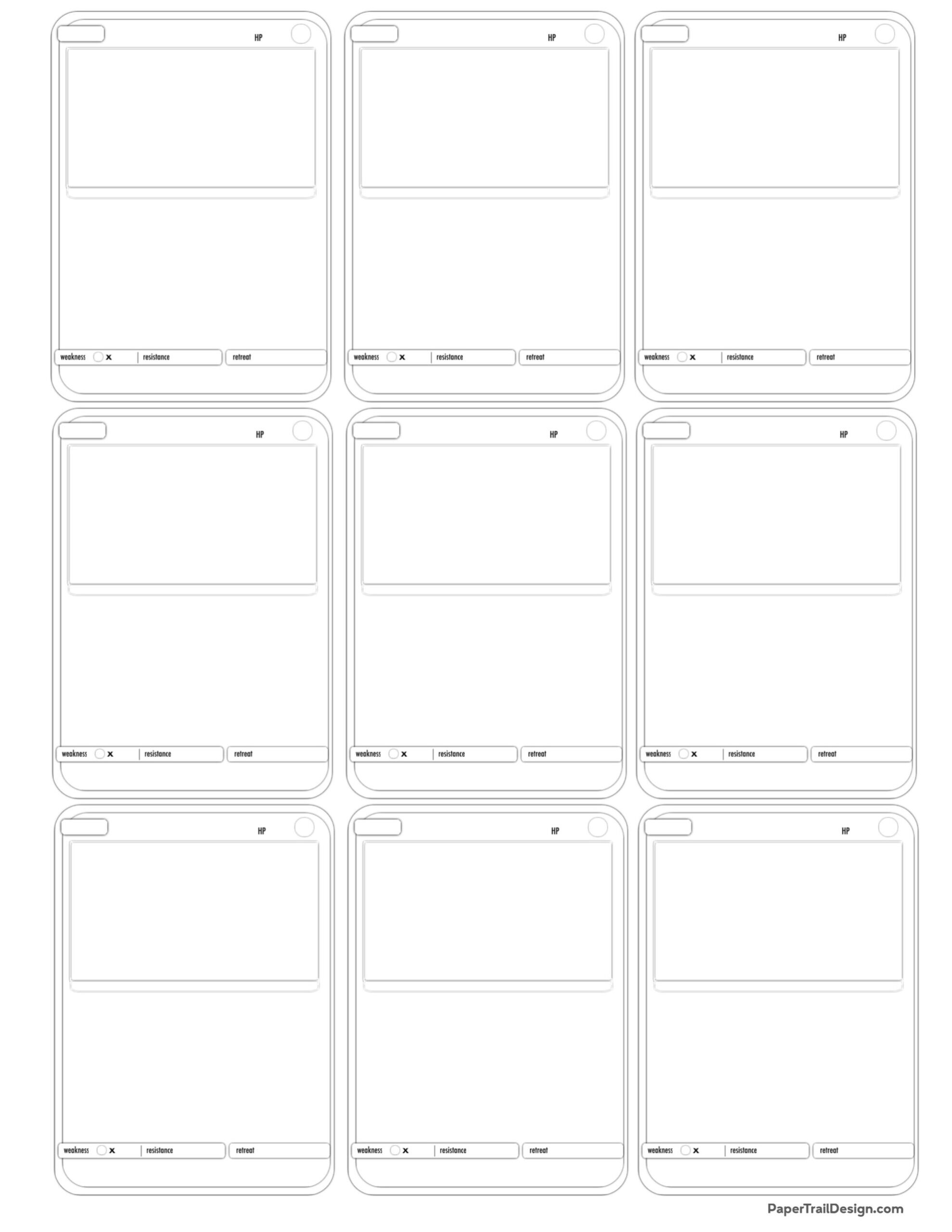 Pokemon Card Printables