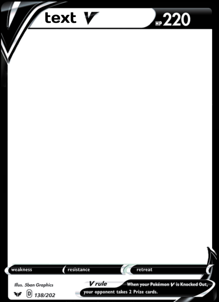 Pokemon Card Template Png Download Free Png Images Pnghq