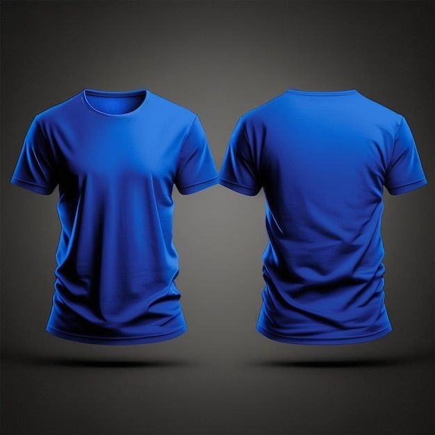 Blank Royal Blue T Shirt Templates