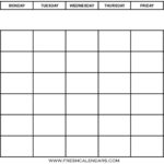 Printable Blank Calendar Templates Free Printable Blank Calendar