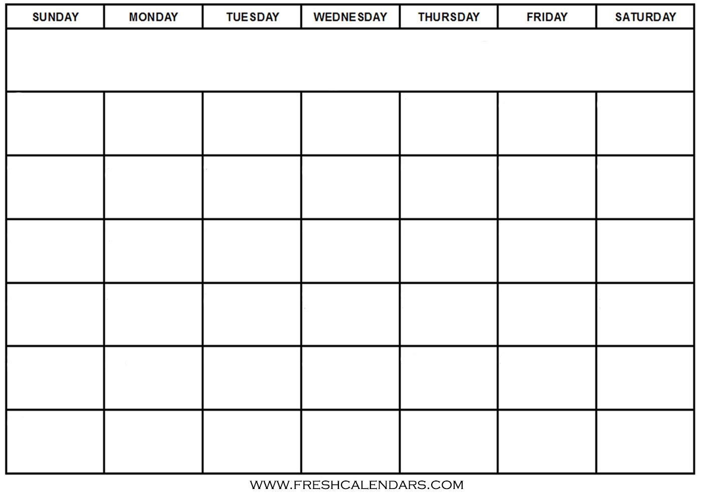 Printable Blank Calendar Templates Free Printable Blank Calendar