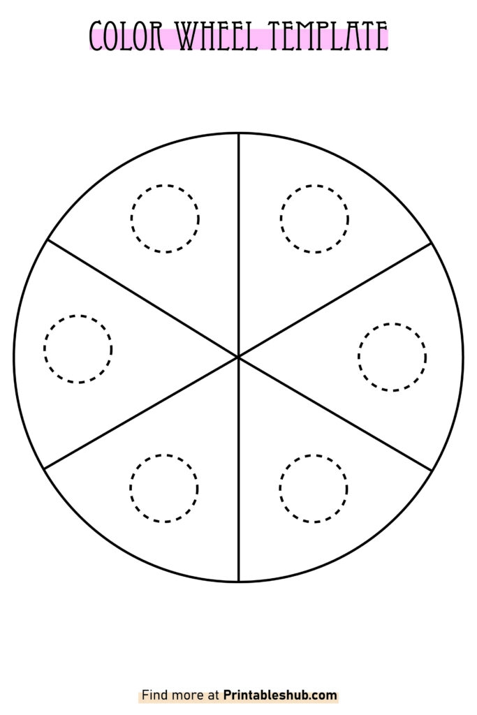 Printable Blank Color Wheel Templates Free PDF Included Printables Hub